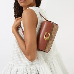 Zoe Logo Shoulder Bag